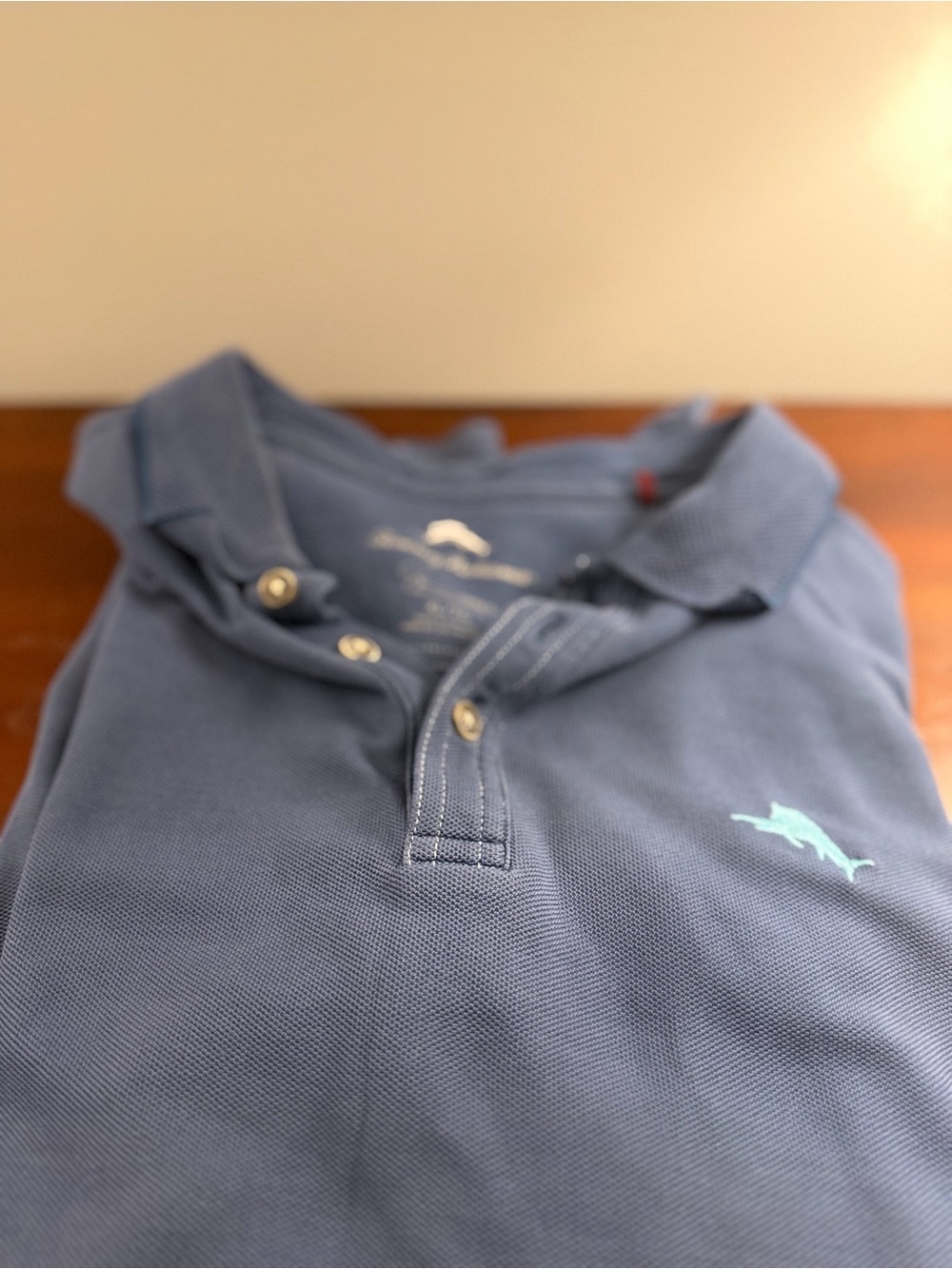 tommy bahama polo 💙 slate blue pique